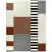 Black/Gray Rectangle 8'9" x 12' Area Rug - Ebern Designs Einberger Burnt Orange/Ivory/Black/Gray Rug Polypropylene | Wayfair