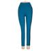 Adidas Yoga Pants - Mid/Reg Rise: Blue Activewear - Women's Size X-Small