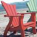 Uwharrie Chair Wave Wood Adirondack Chair in Indigo | Wayfair 7011-044 distressed-left-side