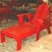 Uwharrie Outdoor Chair Bridgehampton Chaise Lounge Wood/Solid Wood in Brown/Green | Wayfair 2081-043 distressed-Adjustable