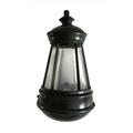 Waterproof LED Solar Retro Lantern Portable Lightweight Night Lighting Post Light for Outdoor Yard Garden Patio