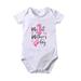 Stamzod Baby Bodysuit Cute Newborn Baby Rompers Mother s Day Letter Print Summer Short Sleeve Bodysuits Baby Boy Girl Clothes