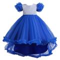 ZHAGHMIN Kids Floral Dress Children Baby Kids Spring Summer Girls Party Dress for Girls Colorful Train Kids Gown Girl Tulle Dresses Birthday Party Princess Children Princess Dress Baby Girl Long Sle
