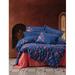 East Urban Home Aeilt Dark 100% Cotton Duvet Cover Set Cotton in Blue/Red | 61" x 79" Duvet Cover + 1 20" x 31" Pillowcase | Wayfair