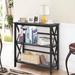 Breakwater Bay Tamica 34" H x 31" W Solid Wood Standard Bookcase Wood in Black | 34 H x 31 W x 12.5 D in | Wayfair 85DBB9E5C6FD4EFC872DCD0BEB4C0D43