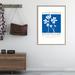 Birch Lane™ Fleurs de Matisse by Mercedes Lopez Charro - Picture Frame Graphic Art Paper, Wood in Black/Blue/White | 41 H x 30 W x 1.7 D in | Wayfair