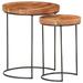 17 Stories 2 Piece Coffee Table Set Wood/Metal in Black/Brown/Gray | Wayfair 2CE3626DDF214276BB3CB109AD4A2911