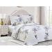 Wildon Home® Townsel White/Standard Cotton 6 Piece Duvet Cover Set Cotton Percale in Gray | Twin Duvet Cover + 5 Additional Pieces | Wayfair