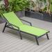 Marlin Outdoor Aluminum Chaise Lounge With Arms by LeisureMod
