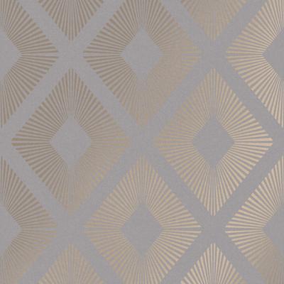 NEXT Deco Triangle Grey Removable Wallpaper