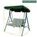 Outdoor Swing Glider Hammock Upholstered Steel Frame