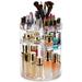 Evjurcn Makeup Organizer 360 Rotating Makeup Organizer DIY 4 Layers Clear Adjustable Spinning Holder Large Capacity Cosmetic Storage Display Box