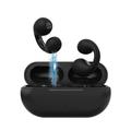 Mini Bone Conduction Headphones - Wireless Ear-Clip Bone Conduction Headphones Bluetooth 5.3 Open Ear Clip on Headphones Waterproof Painless Mini Sport Earring Earphone(Black)