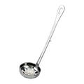 SANWOOD Colander/Spoon Round Stainless Steel Colander Soup Spoon Oil Filter Hook Scoop Kitchen Utensil