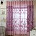 SANWOOD Curtain Home Flower Tulle Door Window Curtain Drape Panel Sheer Decor Valances