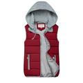 wendunide coats for women 10 Colors Fashion Women Autumn Winter Warm Coat Vest Wadded Jacket Womens Fleece Jackets Wine L