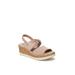 Women's Remix Sandal by BZees in Brown Fabric (Size 7 1/2 M)