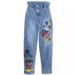 Disney Jeans | New Mickey And Minnie Mouse Drawstring Denim Pants For Women By Our | Color: Blue | Size: Various