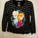 Disney Shirts & Tops | Frozen Disney Kids Top Size Xl 14-16 Long Sleeve Lightweight Shirt Euc | Color: Black/Gray | Size: 14-16