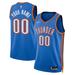 Unisex Nike Blue Oklahoma City Thunder Swingman Custom Jersey - Icon Edition