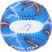 Corey Seager Texas Rangers Autographed Baseball - Hand Painted by Artist Stadium Custom Kicks Limited Edition 1 of