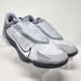 Nike Shoes | Nike Baseball Cleats Mens 10 Force Zoom Trout 8 Pro Metal Lswoosh Lace Up Logo | Color: White | Size: 10