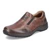 Slipper RIEKER, Herren, Gr. 46, braun (braun, used), Lederimitat, used, casual, Schuhe, in bequemer Weite G (weit)