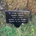 Personalised Engraved Stone Slate Memorial Grave Marker Headstone Plaque Outside Waterproof Stake Spike