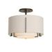 Hubbardton Forge Exos 16 Inch 1 Light Semi Flush Mount - 126501-2342