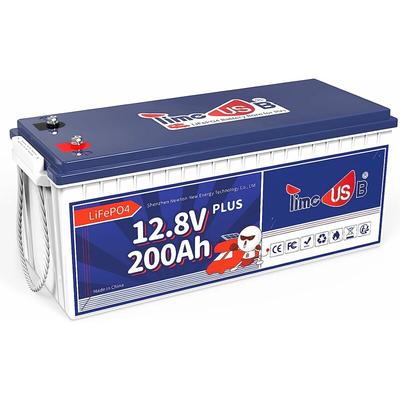 12V 200Ah plus LiFePO4 Akku Lithium Batterie Integriertes 200A bms für Solarinselanlage, Wohnmobil,