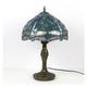 Lampe Tiffany Mer Bleu Vitrail Lampe De Table De Chevet Style Libellule Bureau Liseuse Base En