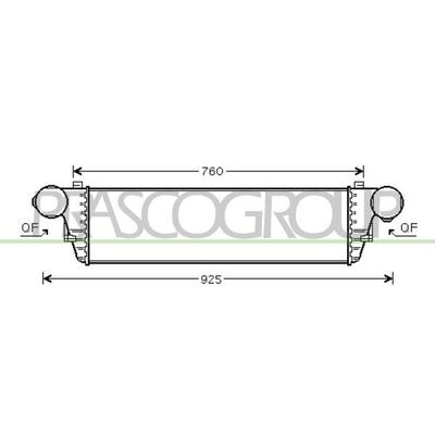PRASCO Ladeluftkühler für MERCEDES-BENZ 2035000500 A2035000500 ME026N003