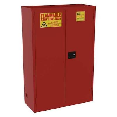 JAMCO BP72RP Hazardous Material Storage Cabinet, 72 gal, 5 Shelves, Steel, 43