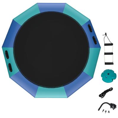 12FT Inflatable Water Bouncer Splash Padded Water Trampoline