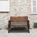 2-Person Wooden Wagon Wheel Bench