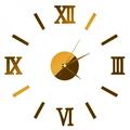 Final Clear Out! Creative 3D DIY Wall Clock Removable Frameless Large Modern Wall Clock Home Decoration Mute Mirror Wall Stickers Roman Numerals