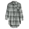 Long Sleeve Knit plus Size Button down Shirt Women Long Sleeve Plaid Printed Button Up Shirts Top Loose Comfy V Neck Shirts Blouse Clothes Plain Tee Shirts for Women V Neck