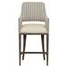 Fairfield Chair Josie 30.5" Counter Stool Wood/Upholstered in Blue/Brown/Gray | 47.5 H x 22.5 W x 25.5 D in | Wayfair 8855-06_3157 73_Espresso