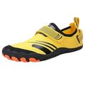 KaLI_store Dress Shoes for Men Running Shoes for Men Comfortable Cross Trainer Casual Walking Fashion Mens Tennis Sock Sneakers Yellow 11