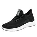 KaLI_store Tennis Shoes Men s Slip on Walking Running Shoes Tennis Casual Fashion Sneakers Comfort Non Slip Work Sport Trainer Black 8