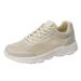 KaLI_store Womens Tennis Shoes Women Casual Lace-Up Walking Sneakers Beige 6.5