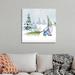 The Holiday Aisle® Winter Gnome Gnomes On Winter Holiday I by Janice Gaynor - Floater Frame Painting on Canvas Canvas | Wayfair