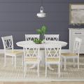 Breakwater Bay Uman Butterfly Leaf Rubber Solid Wood Dining Set Wood in White | 30.31 H in | Wayfair 57DF1926A3B64050AE64BB01A643F0F3