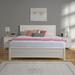 Lark Manor™ Alaxander Solid Wood Dual-Height Slat Design Bed Wood in White | 50 H x 78.2 W x 85 D in | Wayfair 3A6DEF0B761D4A0391789A7765F584E6
