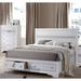 Red Barrel Studio® Mareta Platform bed, storage bed, beds w/ 2 drawers Wood in White | 50 H x 79 W x 84 D in | Wayfair