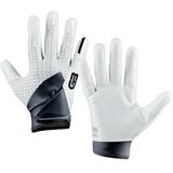 Grip Boost Stealth 5.0 Dual Color Adult Football Gloves White/Black