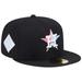 Men's New Era Black Houston Astros Multi-Color Pack 59FIFTY Fitted Hat