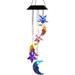 Lainin LED Solar Wind Spinner Color Changing Butterfly Mobile Wind Chime Lamp for Home Outdoor Garden Patio Decor