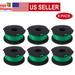 THTEN SF-080 String Trimmer Spool Line Compatible with Black and Decker SF-080-BKP 20ft 0.080 GH3000 LST540 GH3000R LST540B Weed Eater Auto Feed Single Lineï¼ˆ6 Packï¼‰