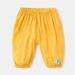 adviicd Baby Clothes Boy Toddler Pants Cotton Toddler Baby Boys Girls Summer Shorts Unisex Baby Plaid Casual Pants for Kids Yellow 12-18 Months